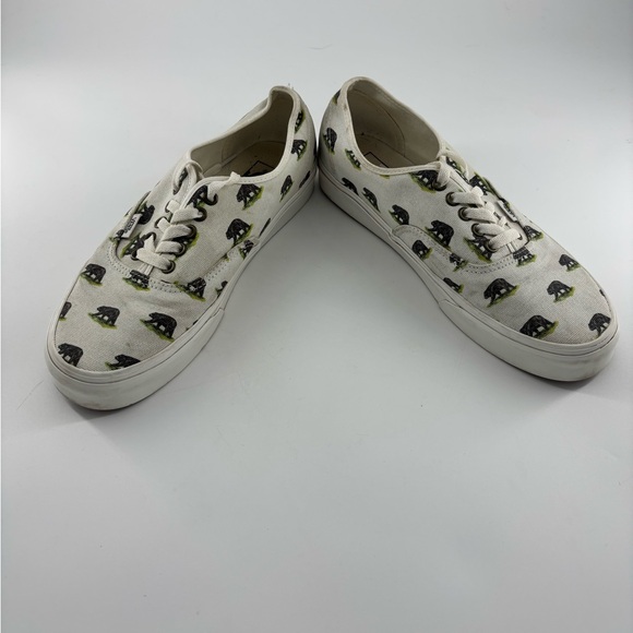 Vans Off The Wall 500714 Black Bear Print Low Top Skate Shoes Men’s Size 10.5 - Picture 4 of 8